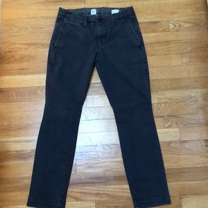Gap men’s skinny distressed chinos dark gray